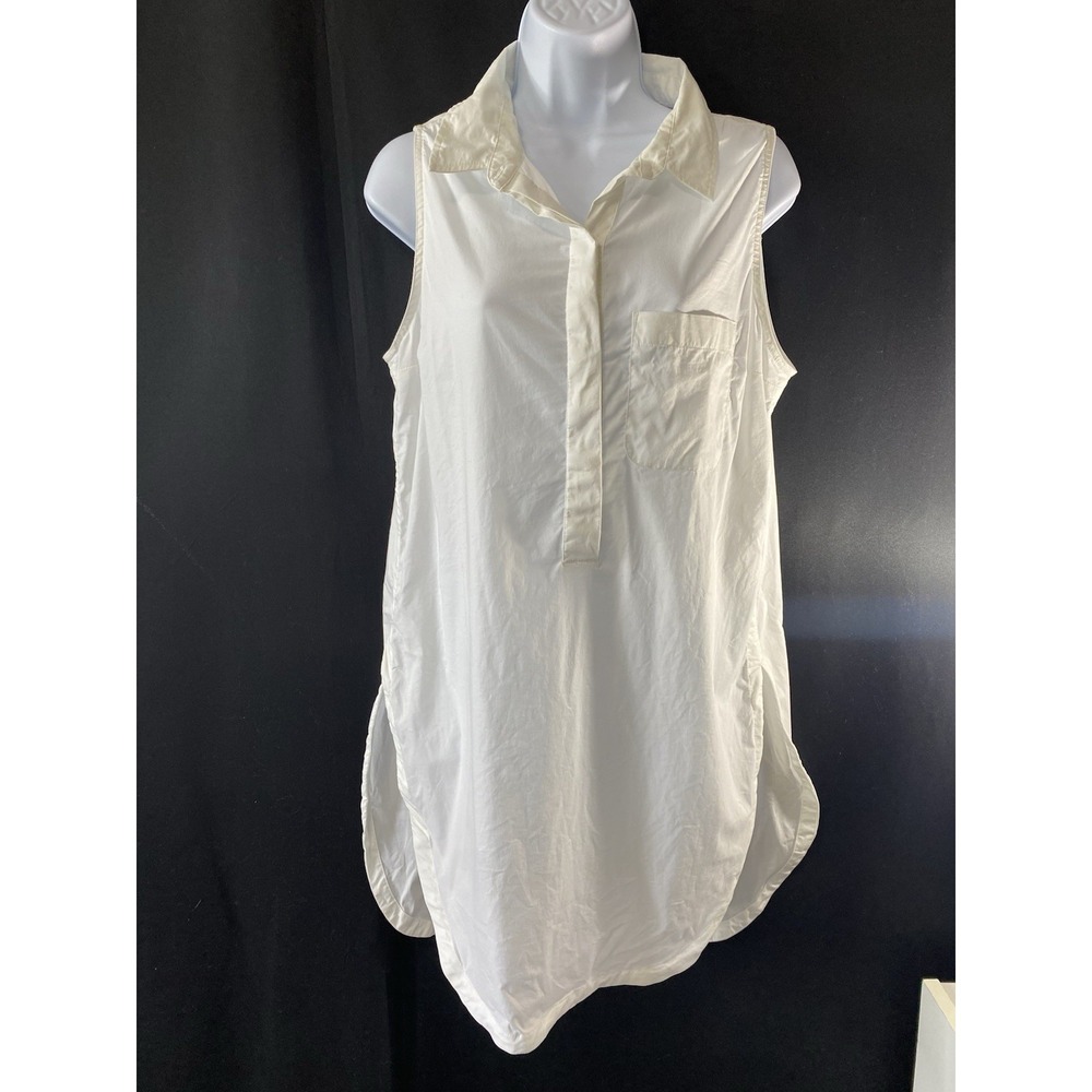 Athleta Womens Tunic Shirt Size Medium Rich Mom Coastal Stretchy Prairie Preppy